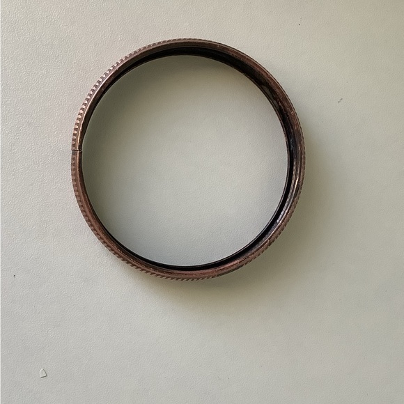 NWOT Solid Copper ribbed ottoman bangle bracelet - Picture 5 of 6